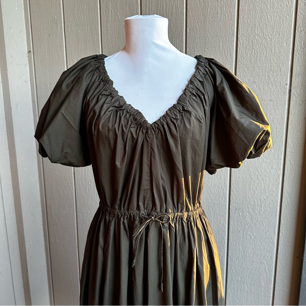 Ulla Johnson Vika Dress in Militaire - Picture 9 of 16